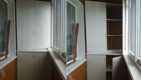 Armoire d'angle sur le balcon: types, règles de sélection et de placement