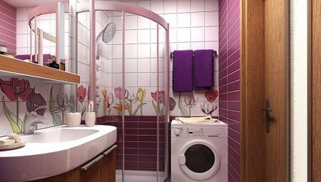 Interesting design options for a bathroom 2 sq. m