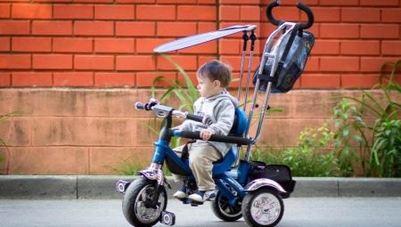 How to choose a bike with a handle for children from 1 year old?
