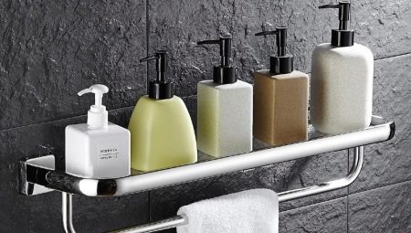 Hanging shelves in the bathroom: an overview of types and interesting models