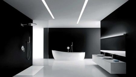 Bathroom decoration in the style of minimalism