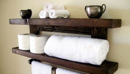 Shelf for towels in the bathroom: varieties, recommendations for choosing