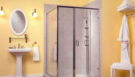 Glass doors for a shower cabin: varieties, selection, care