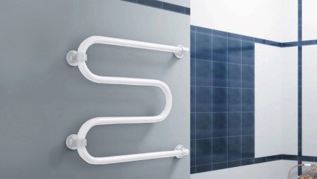 Bathroom water heated towel rails
