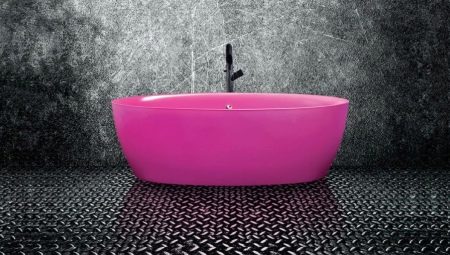 Colored acrylic bathtubs: varieties, recommendations for choosing