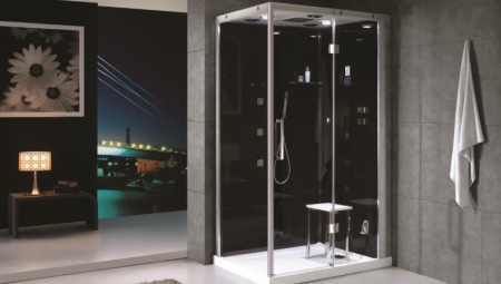 Shower cabins with a roof: description of types and selection rules