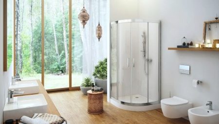 Shower enclosures with pallets: varieties, brands and selection