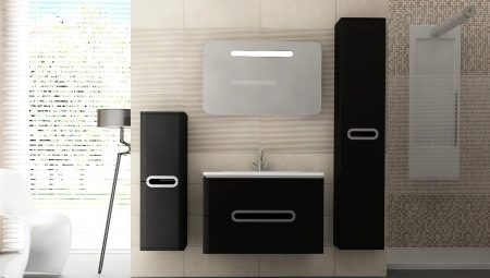 Hanging pencil cases in the bathroom: features and choices