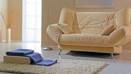 Covers for sofas with click-gag mechanism