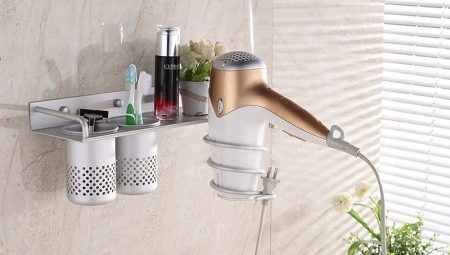 Hairdryer holders: features, types and selection rules