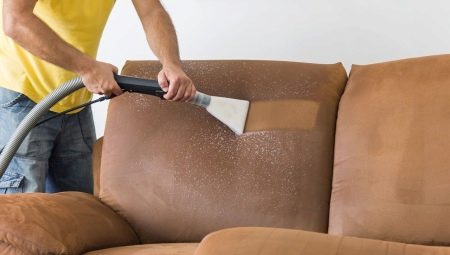 How to clean a sofa from grease at home?