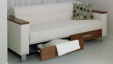 How to choose a straight sofa with a linen drawer?