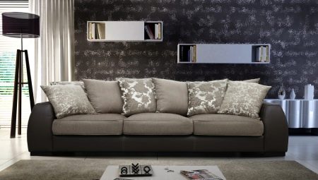 Straight sofas: types, sizes and selection rules
