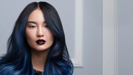 Blue hair ends: features and rules of coloring