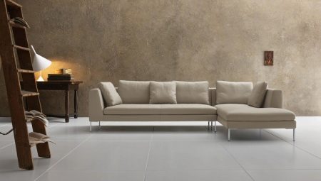 Legged sofas: variety of types and examples in the interior