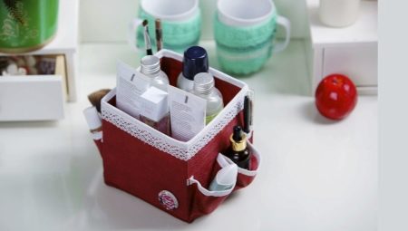 How to make an organizer for cosmetics with your own hands?