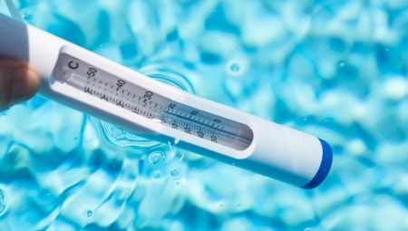 The norm of temperature of water and air in the pool