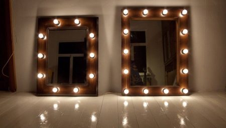 Choosing lamps for the dressing room mirror