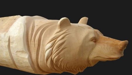 How to carve a bear out of wood?