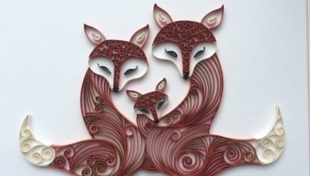 We make animals using the quilling technique