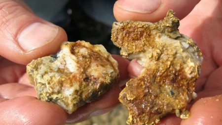 Gold mining from stone