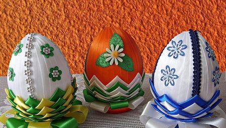 How to make an Easter egg using the kanzashi technique?