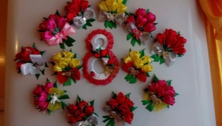 What crafts using the kanzashi technique to make by March 8?