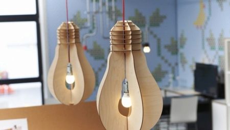 Original plywood lamps
