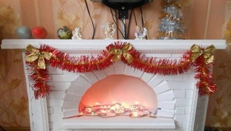 We make a fireplace out of boxes for the New Year with our own hands