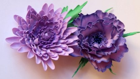 Making flowers from foamiran for beginners