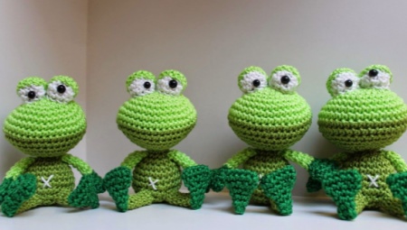 Amigurumi 개구리 : 뜨개질의 패턴 및 설명