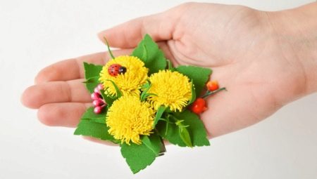 Foamiran dandelion manufacturing technology