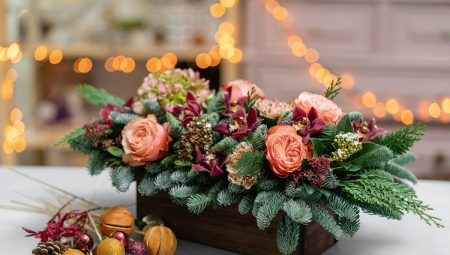 Ideas for New Year's compositions on the table
