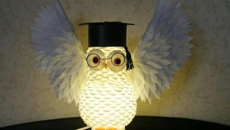 How to make a lamp in the shape of an owl from an isolon?