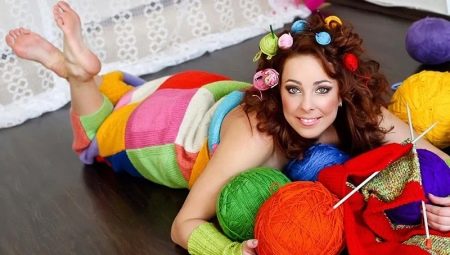 Knitting in patchwork style