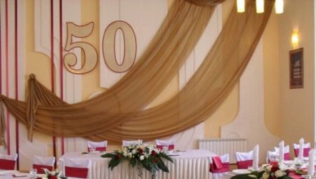 Hall decoration for the anniversary