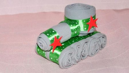 How to make a craft for February 23 from socks?