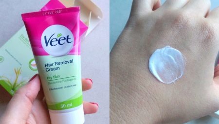 Creams Veet for depilation of intimate areas