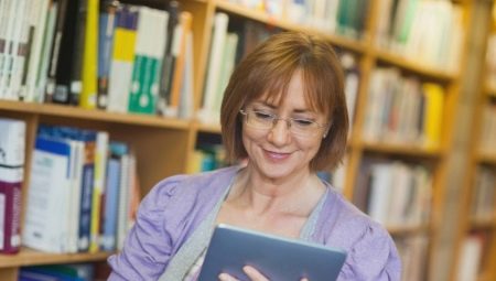 Teacher-librarian at school