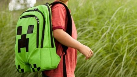 Sacs à dos et cartables de style Minecraft