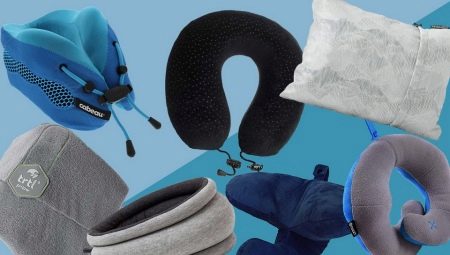 Assortment of travel pillows