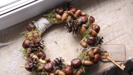 Making chestnut wreaths