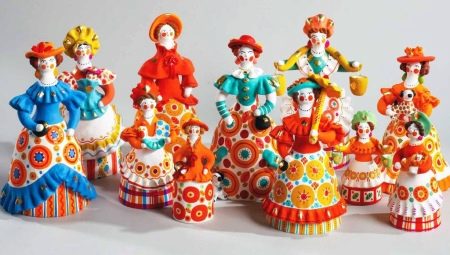 Dymkovo toy from plasticine