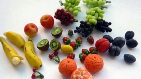 Plasticine fruit