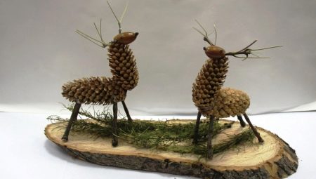 How to make a deer from cones?