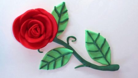 How to make a rose from plasticine?