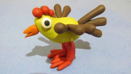 How to mold a plasticine chicken?