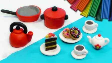 We make dishes from plasticine