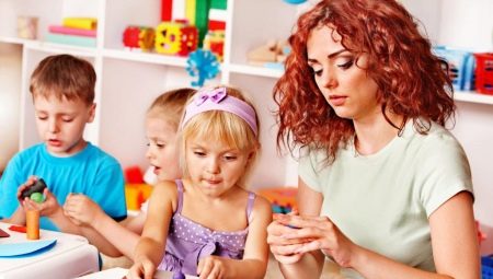 Plasticine modeling for children 3-4 years old