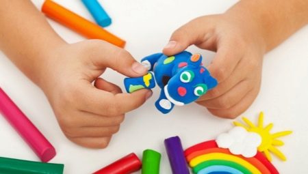 Plasticine modeling for children 6 years old